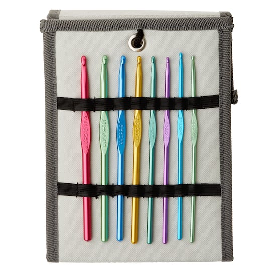 Aluminum Crochet Hook Set in Carry Case by Loops & Threads® Michaels